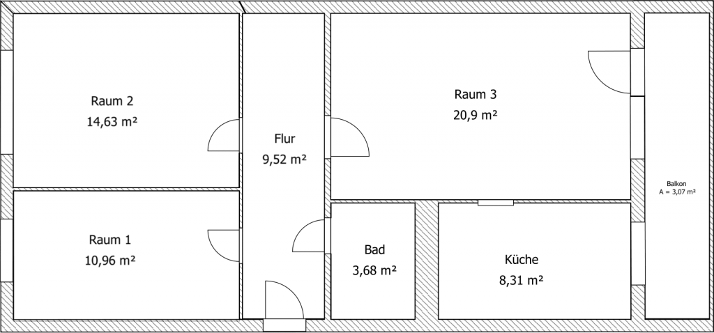Wbs 70 Grundriss 3 Raum Mit Balkon 3-Raum-Wohnungen – Wilthener Wohnungsbaugesellschaft mbH