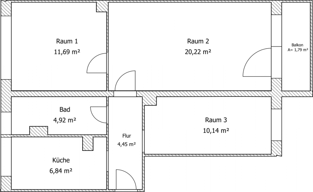 Wbs 70 Grundriss 3 Raum Mit Balkon 3-Raum-Wohnungen – Wilthener Wohnungsbaugesellschaft mbH